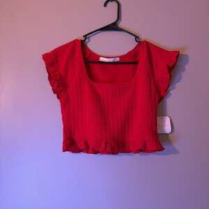 Altar'd State red crop top size medium
